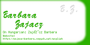 barbara zajacz business card